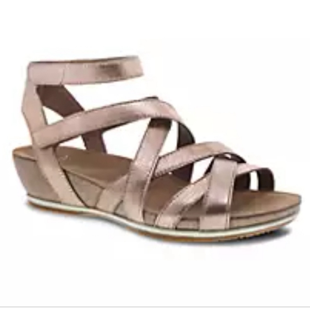Dansko Bronze Metallic Sandals sz 37 (US 6.5-7)